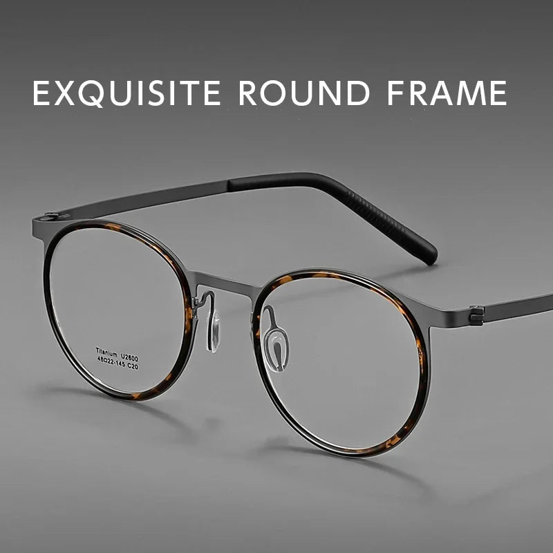 Vintage Acetate Glasses Frames front view