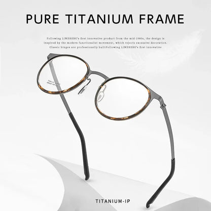 Vintage Acetate Glasses Frames lens detail