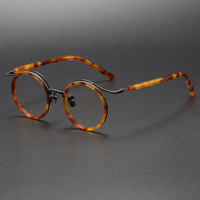 Vintage Round Titanium Glasses Frames