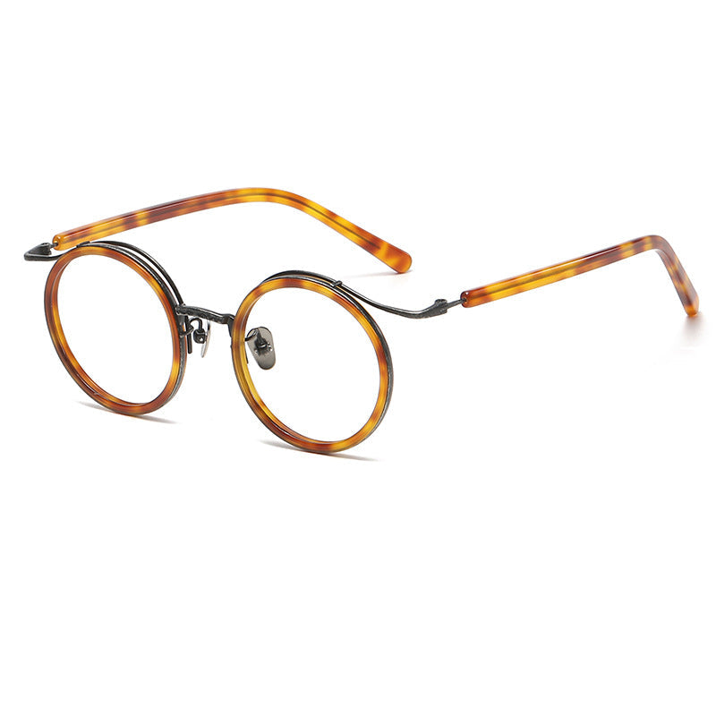 Vintage Round Titanium Glasses Frames additional product view