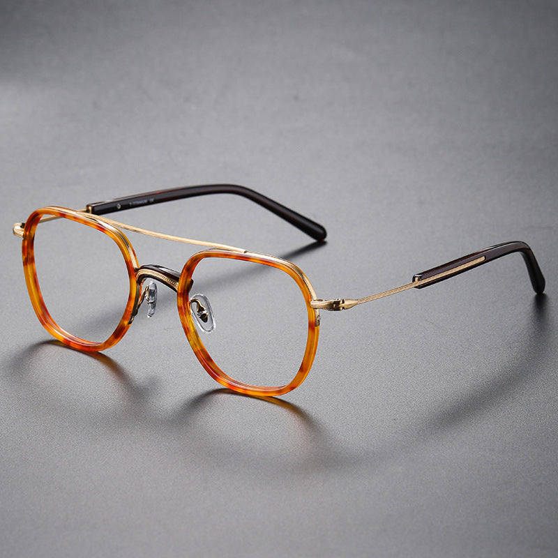 Vintage Round Titanium Glasses Frames