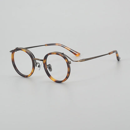 Vintage Round Titanium Glasses Frames additional product view