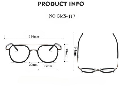 Vintage Round Titanium Glasses Frames additional product view