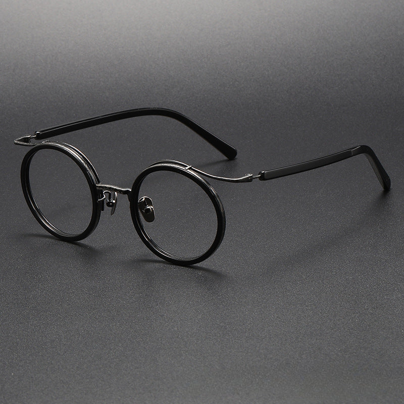Vintage Round Titanium Glasses Frames