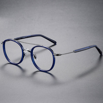 Vintage Round Titanium Glasses Frames additional product view