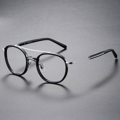 Vintage Round Titanium Glasses Frames additional product view