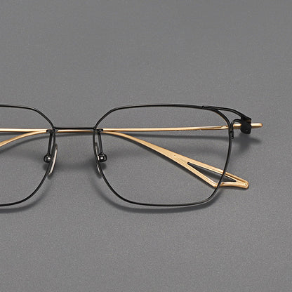 Vintage Titanium Glasses Frames temple detail