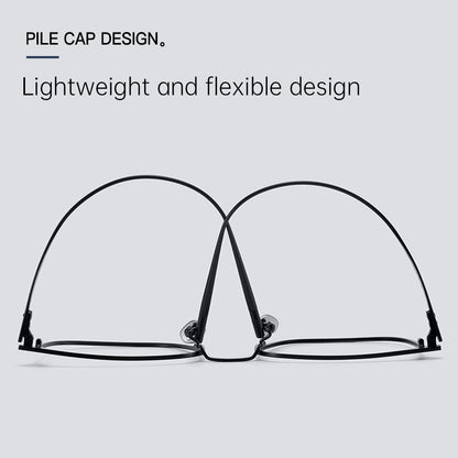 Men's Business Casual Glasses Frames lens detail