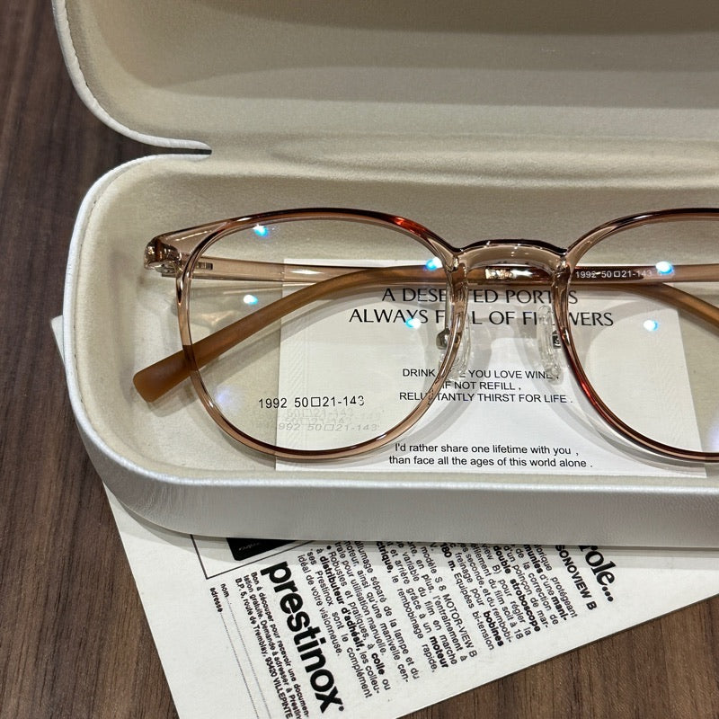 Wide Square Eyeglass Frames with Rounded Corners, Translucent and Solid Colors