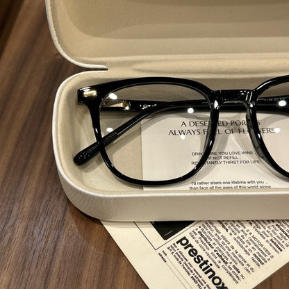Oversized Rounded Eyeglass Frames with a Smooth Brow, Brown, Gray, Bla additional product view