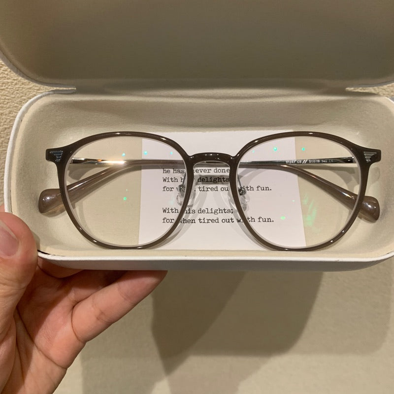 Classic Round Eyeglass Frames with a Keyhole-Style Bridge, Five Frame Colors