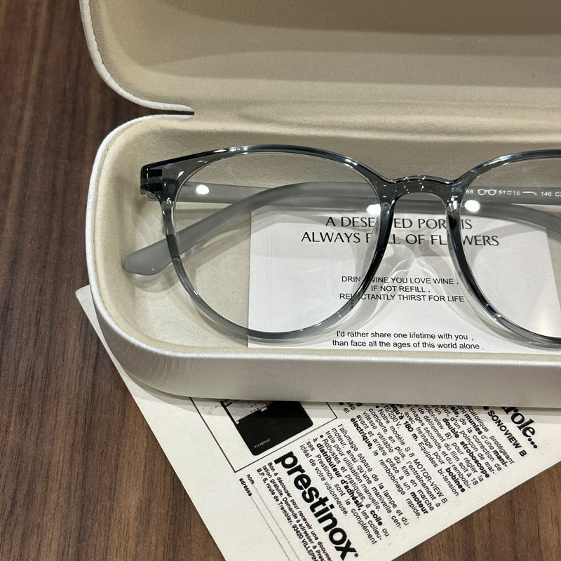 Broad Square Eyeglass Frames with Softly Rounded Rims, Four Colors additional product view
