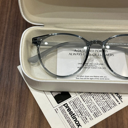 Broad Square Eyeglass Frames with Softly Rounded Rims, Four Colors additional product view