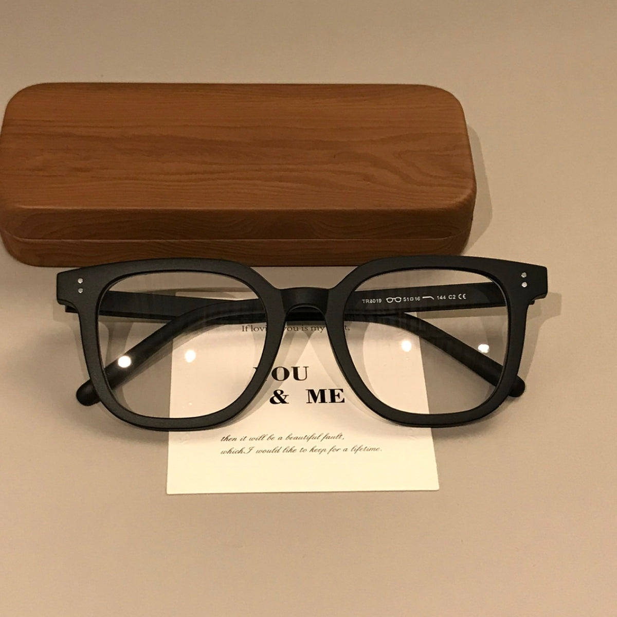 Oversized Square Eyeglass Frames with Thick Rims, Matte, Glossy or Gradient Black
