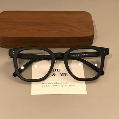 Oversized Square Eyeglass Frames with Thick Rims, Matte, Glossy or Gra