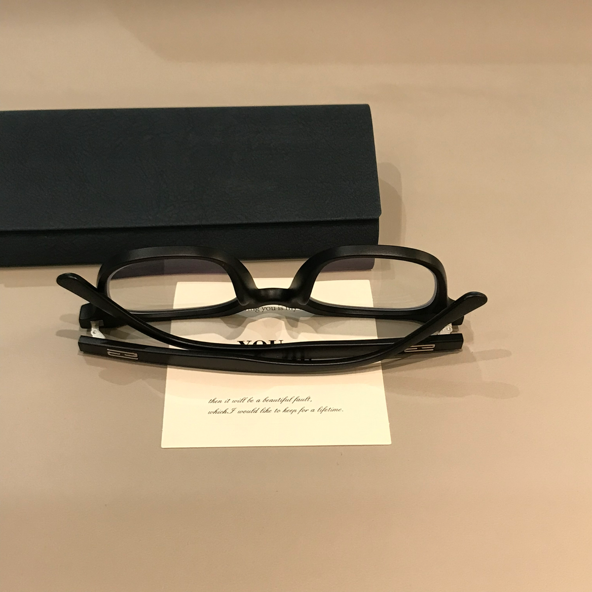 Men's Oversized Square Eyeglass Frames with Thick Matte Rims, Black