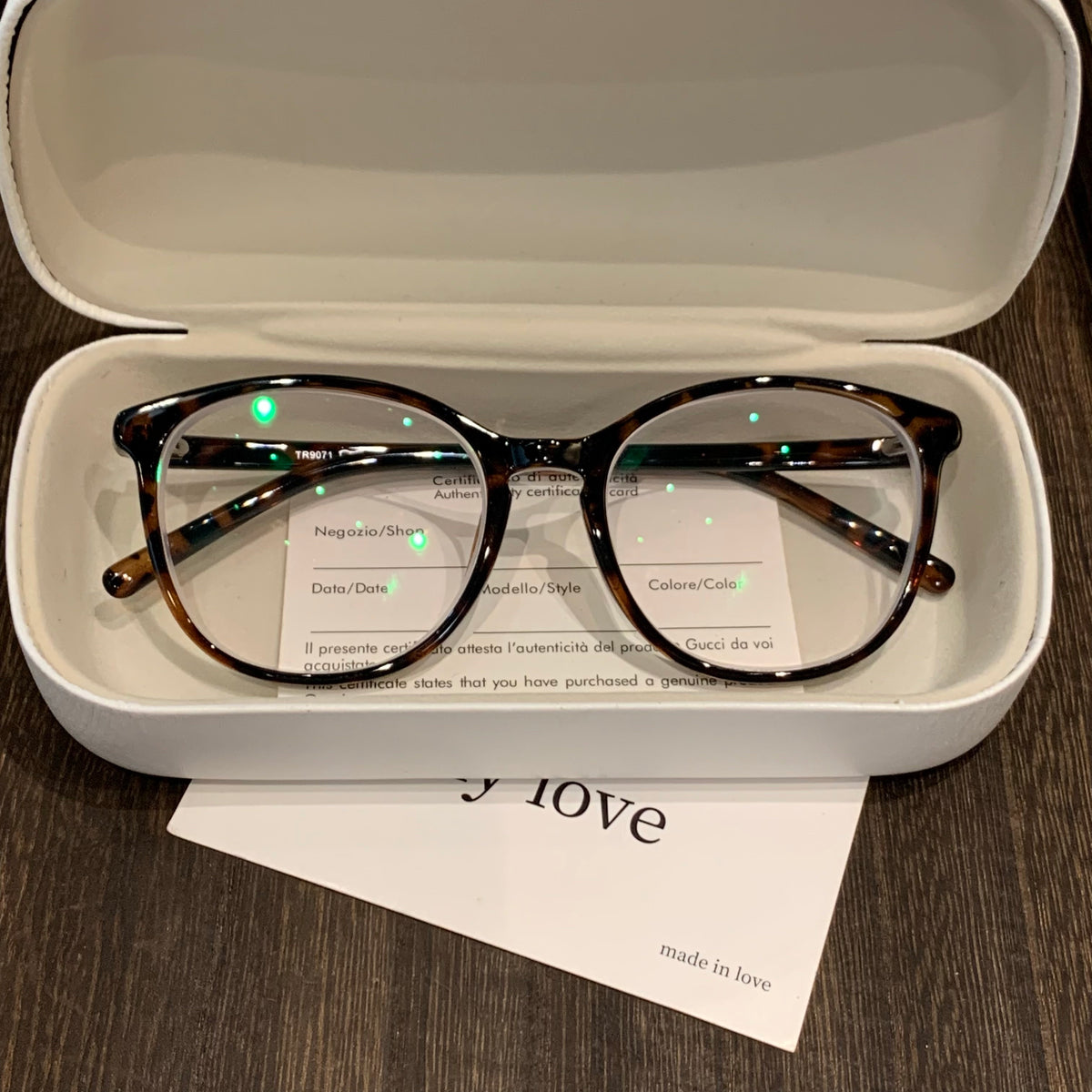 Rounded Square Eyeglass Frames with Slim Temples and Corner Accents, Five Colors