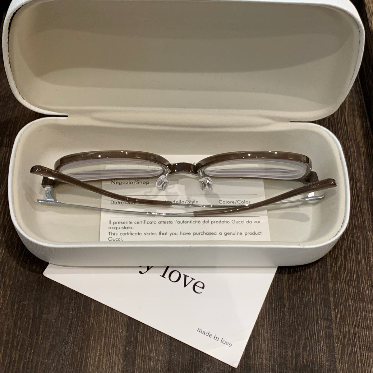Rounded Square Eyeglass Frames with Corner Accents, Latte Brown or Black