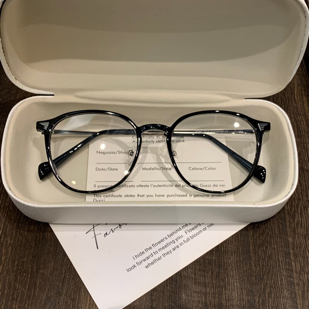 Round Eyeglass Frames with Slender Rims and Temples, Tortoiseshell, Black or Clear
