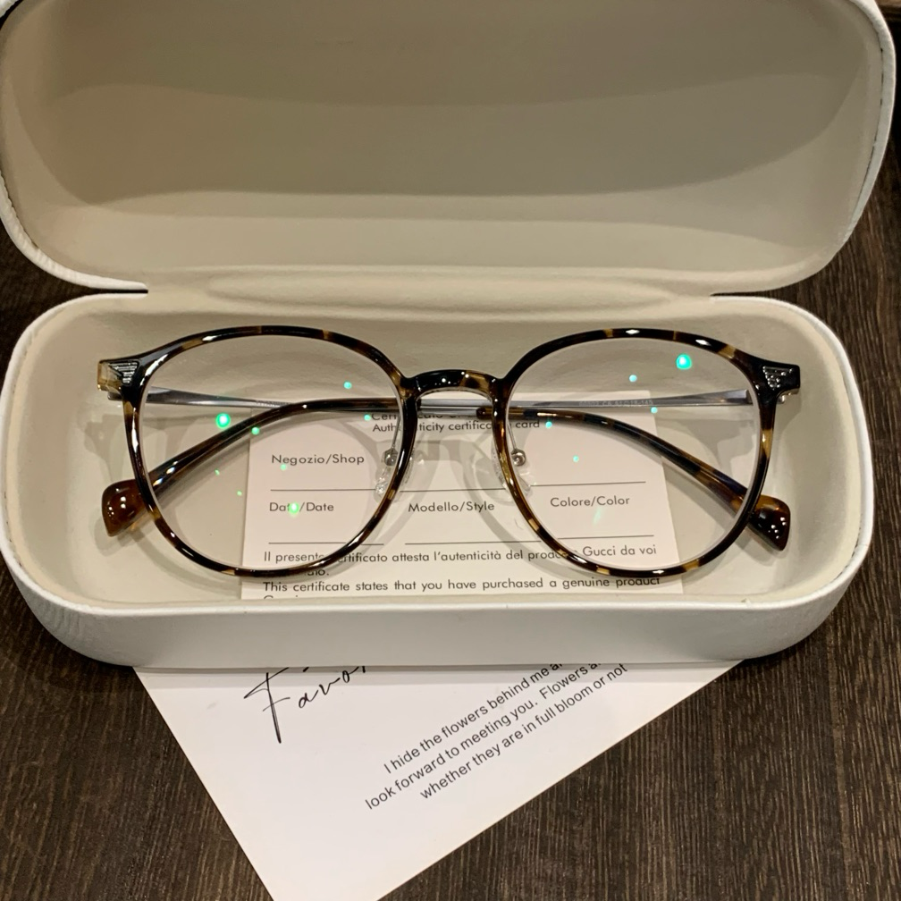 Round Eyeglass Frames with Slender Rims and Temples, Tortoiseshell, Black or Clear