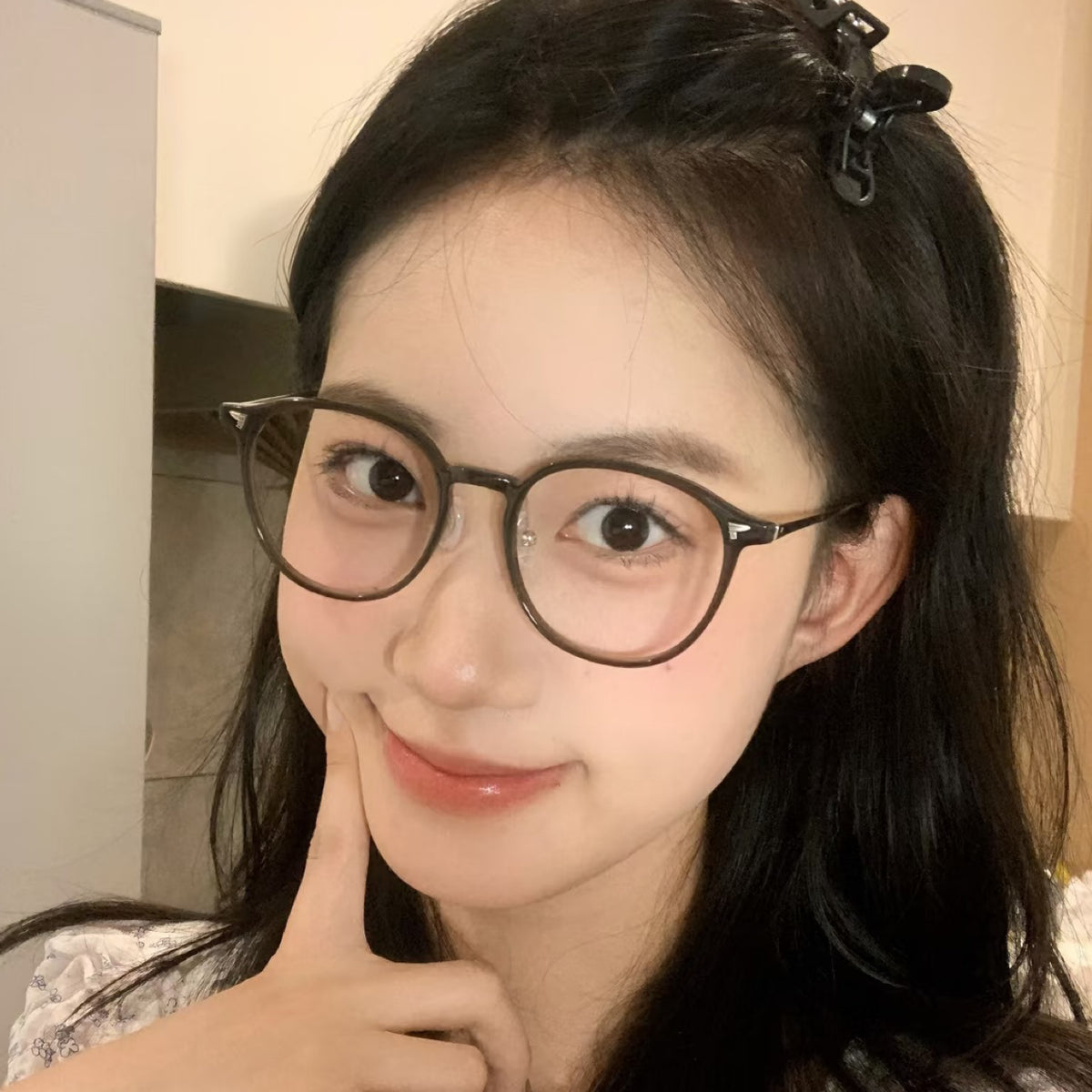 TR90 Eyeglass Frames with a Rounded Front, Black, Gray, Latte Brown or Black/Silver