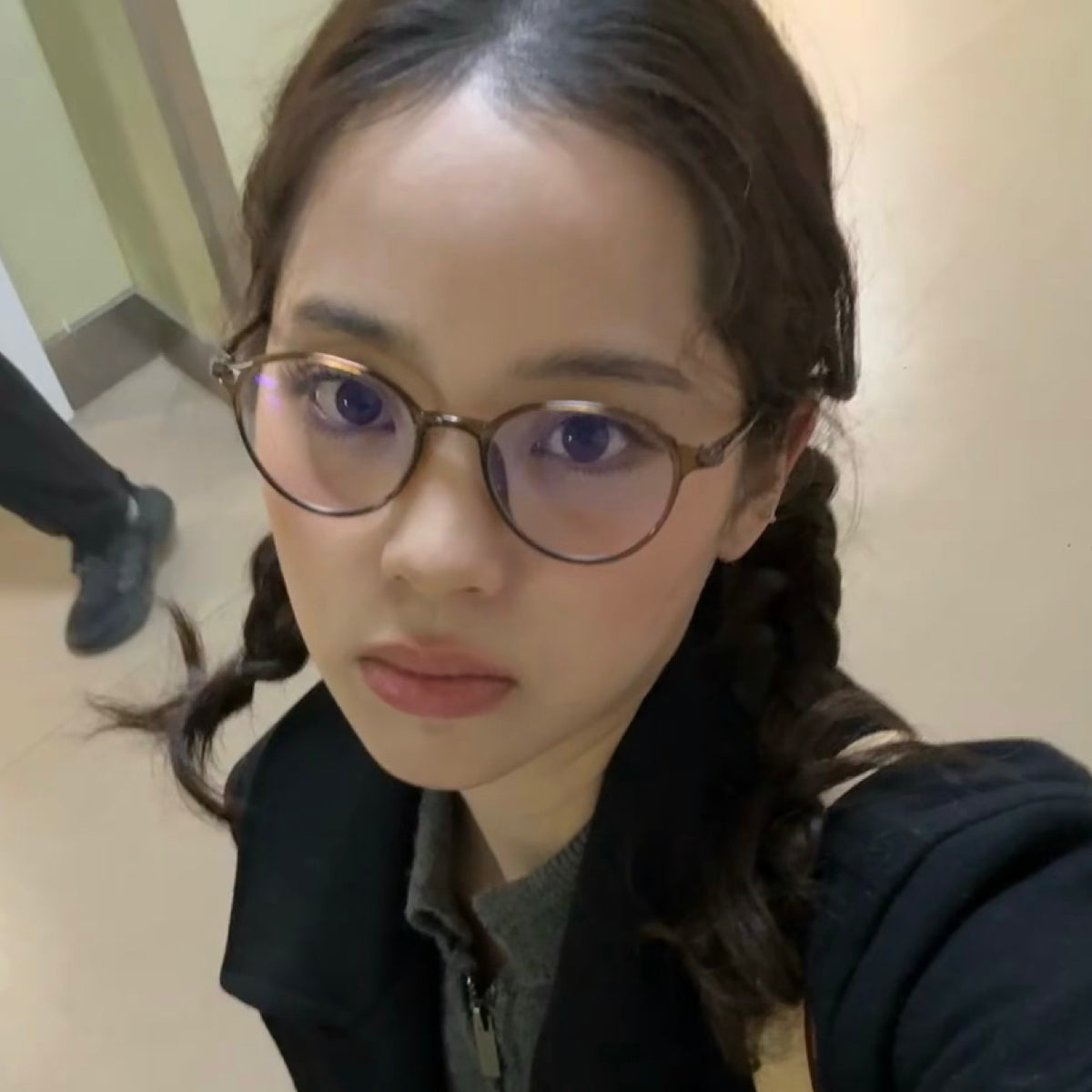 Rounded Eyeglass Frames with a Slim Profile, Tea Brown or Black