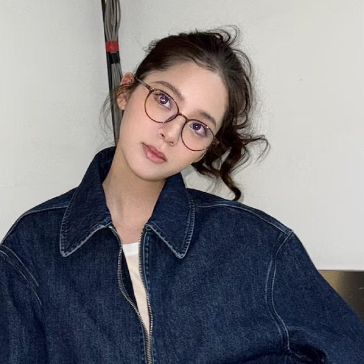 Rounded Eyeglass Frames with a Slim Profile, Tea Brown or Black