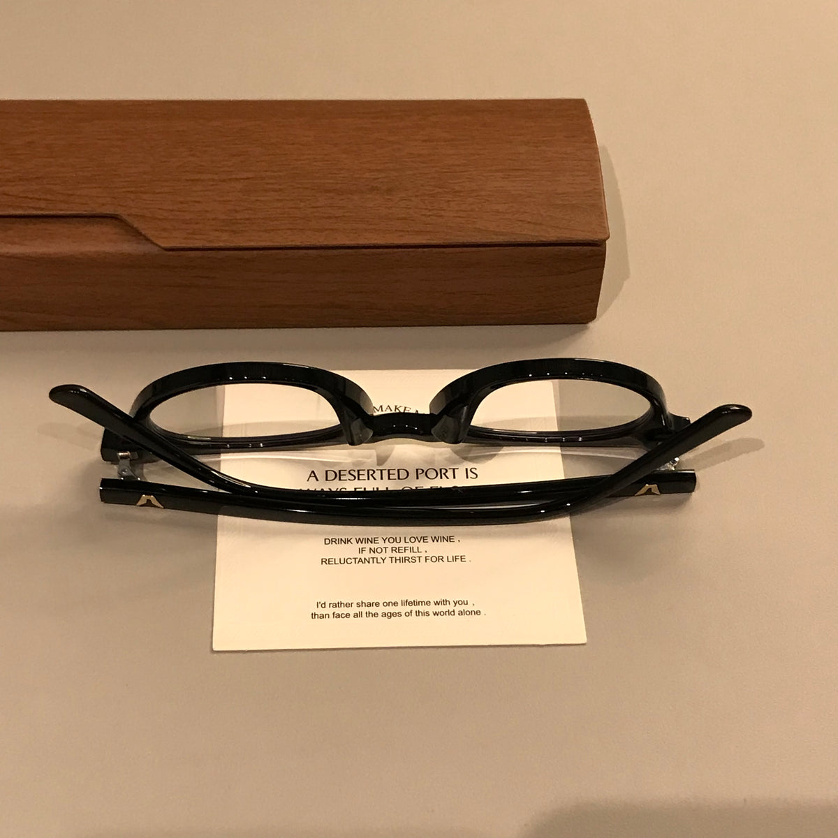 Compact Oval Eyeglass Frames with Thick Rims, Black or Tortoiseshell additional product view