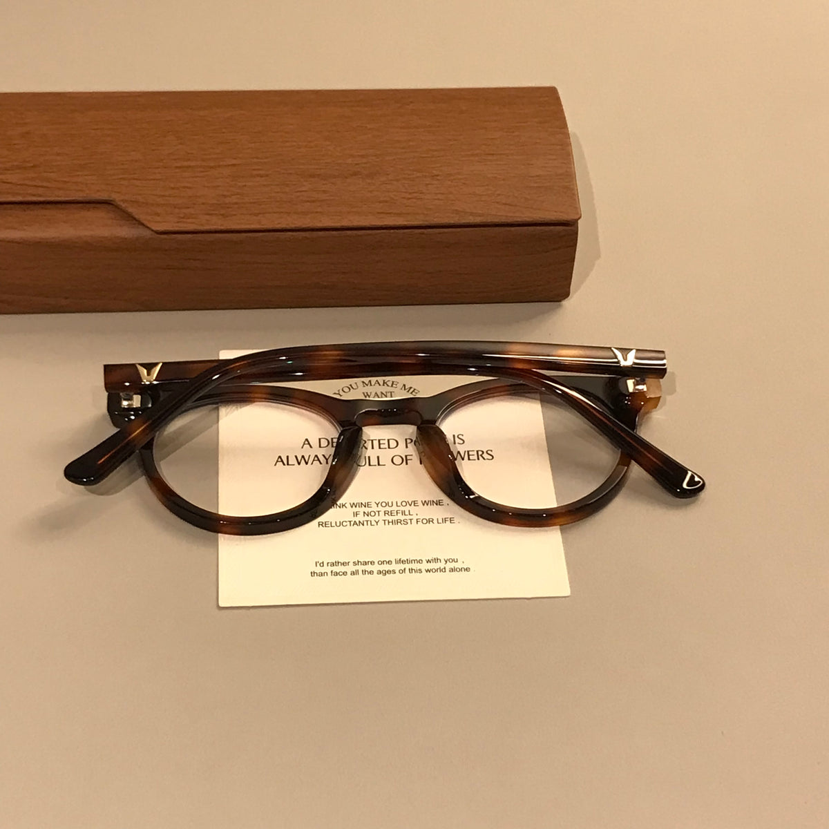 Compact Oval Eyeglass Frames with Thick Rims, Black or Tortoiseshell