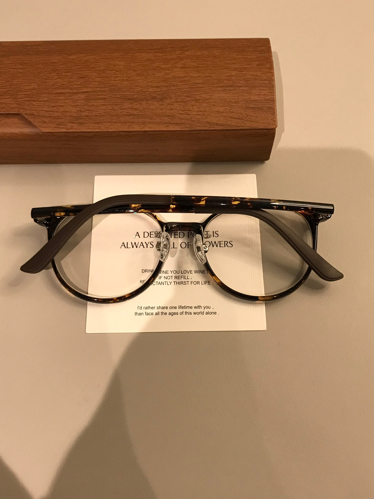 Retro Rounded Eyeglass Frames with a Raised Bridge, Tortoiseshell and Solid Colors