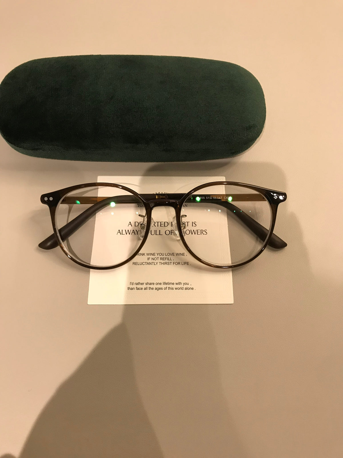Retro Rounded Eyeglass Frames with a Raised Bridge, Tortoiseshell and additional product view