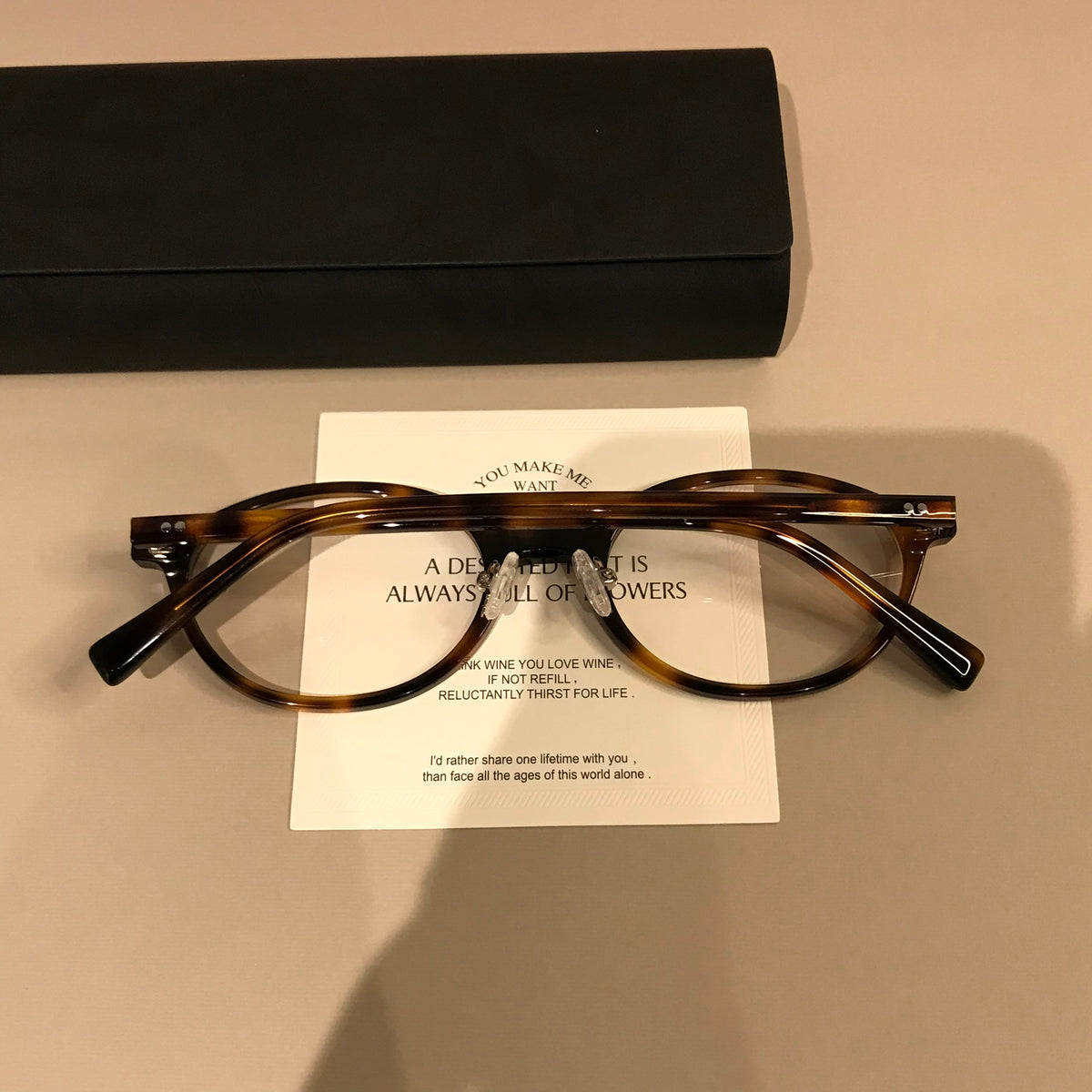 Wide Oval Eyeglass Frames with Thick Rims, Tortoiseshell