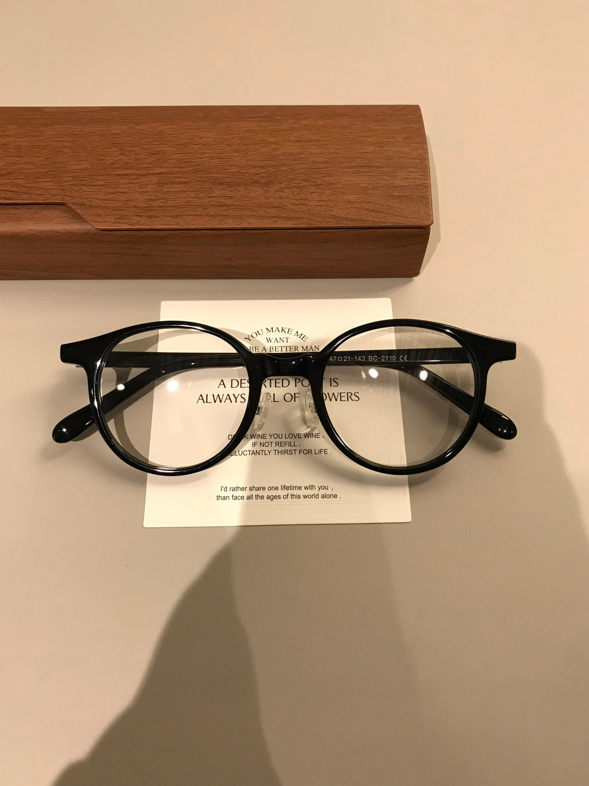 Compact Boston-Style Round Eyeglass Frames, Tortoiseshell, Black or Transparent Tea Brown