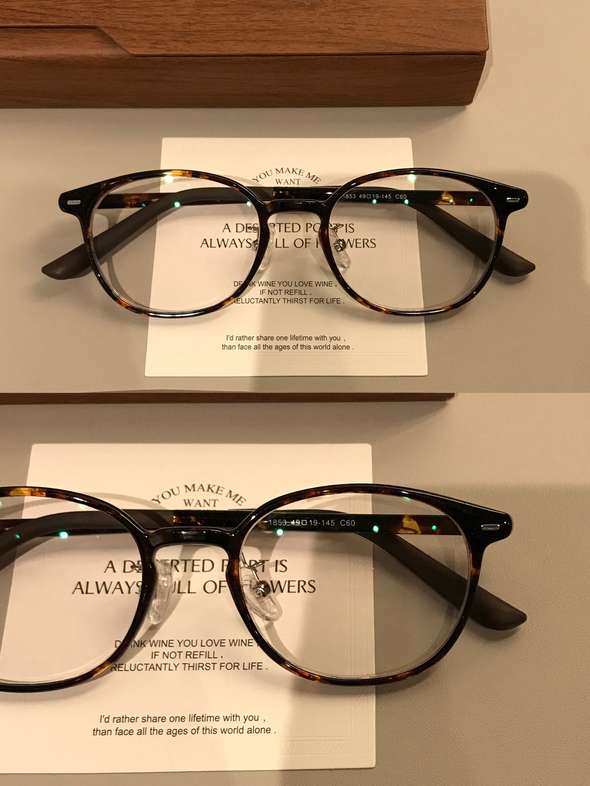 Compact Retro Eyeglass Frames with a Rounded Square Front, Tortoiseshell or Black