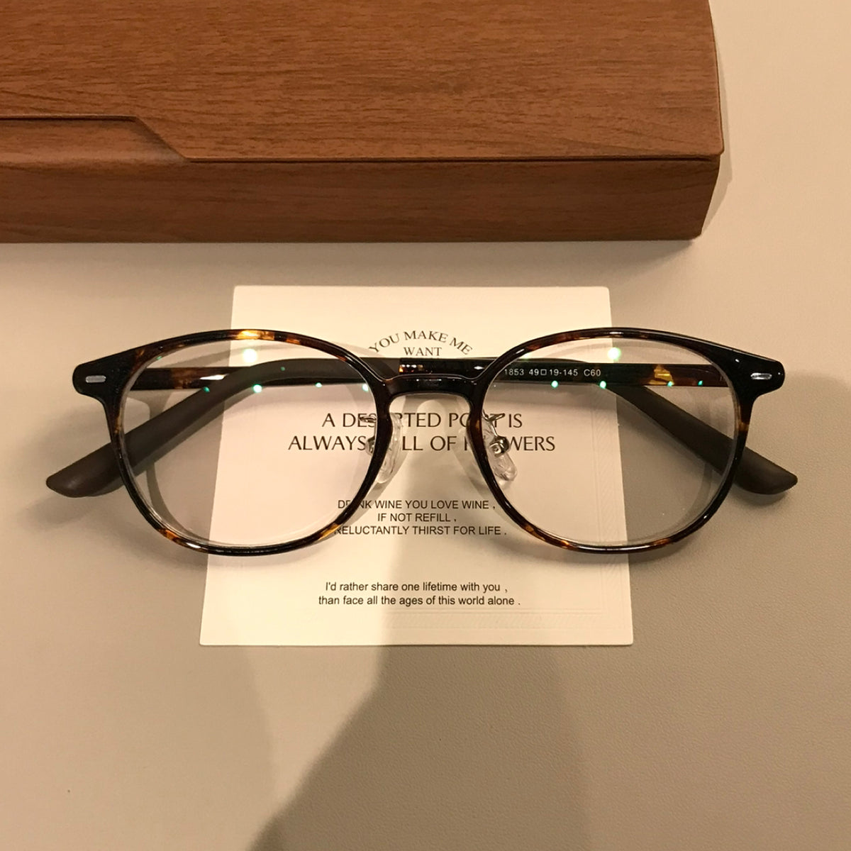 Compact Retro Eyeglass Frames with a Rounded Square Front, Tortoiseshell or Black