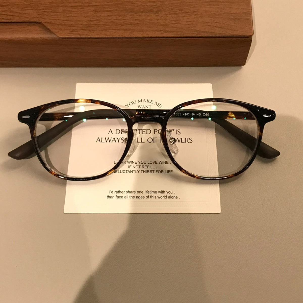 Compact Retro Eyeglass Frames with a Rounded Square Front, Tortoiseshell or Black