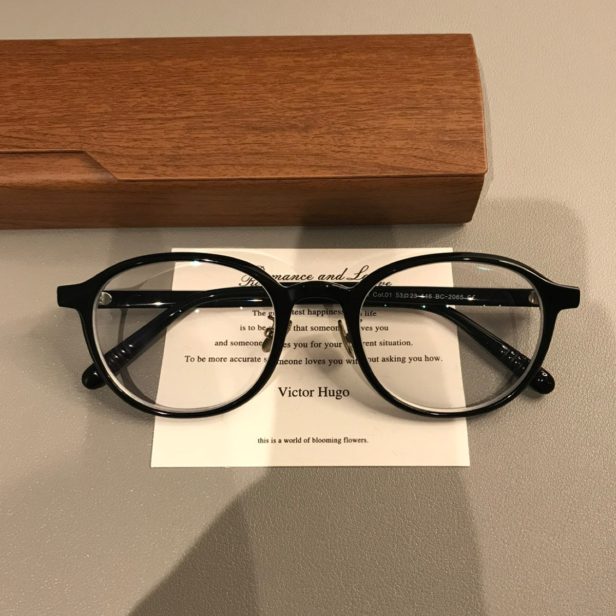 Oval Eyeglass Frames with a Thick Upper Rim, Black, Burgundy or Tortoi - Black