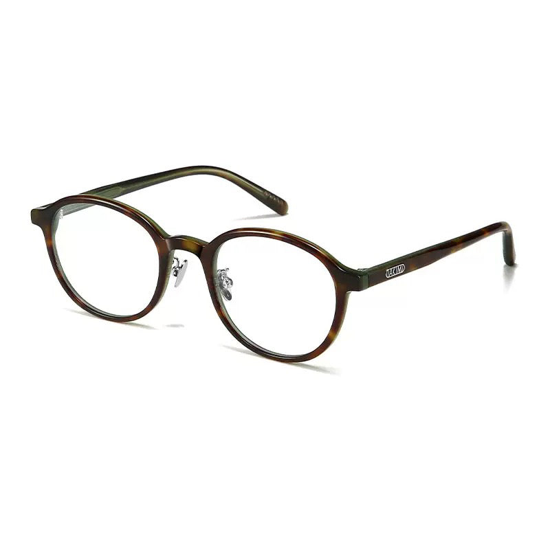 Oval Eyeglass Frames with a Thick Upper Rim, Black, Burgundy or Tortoiseshell