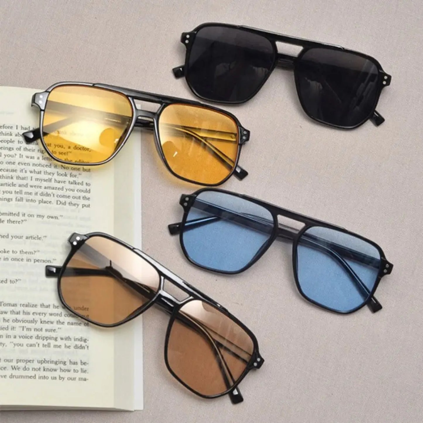 Plastic Punk Square UV400 Sunglasses