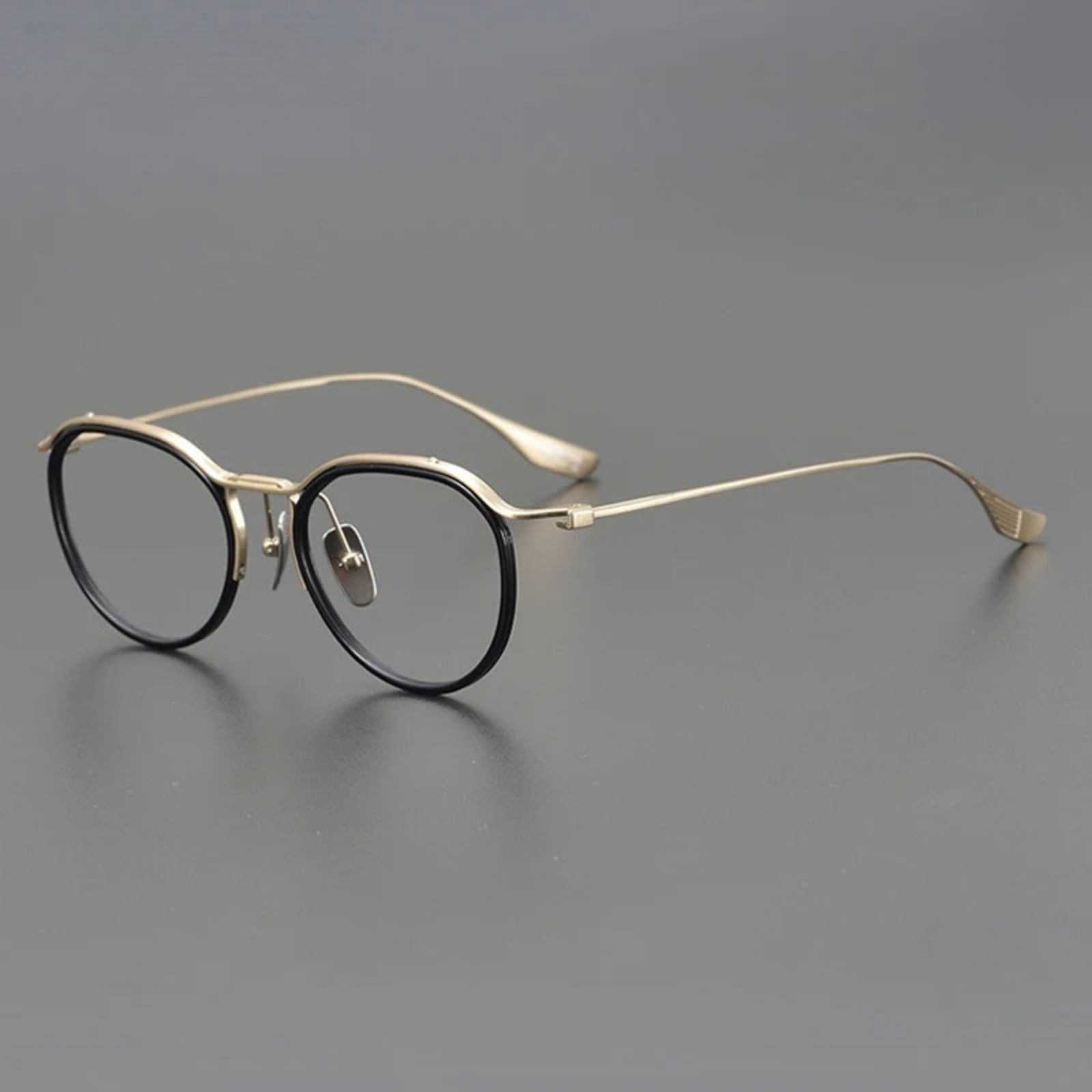 Korean Titanium Windsor Round Prescription Eyeglasses | Ultra-Light Optical Frame for Rx Lenses – CINILY UK front view