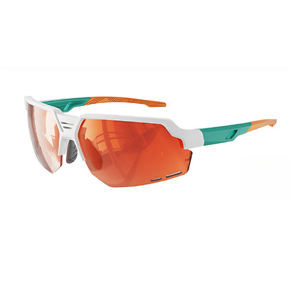 TR90 Half-Rim Sports Sunglasses with PC Lens for Cycling and Outdoor Training