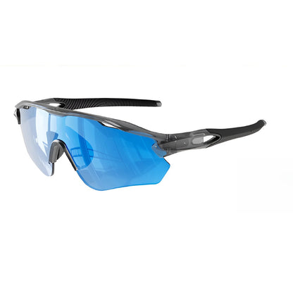 TR90 Half-Rim Windproof Sports Sunglasses for Cycling, Hiking and Outdoor Use