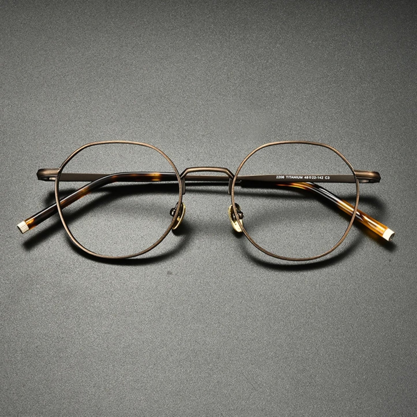 Japanese Titanium Wire Round Eyeglasses