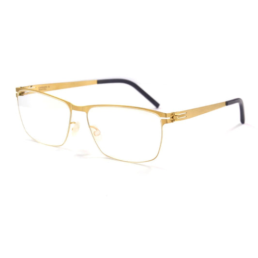 Stainless Steel Screwless Square Eyeglasses