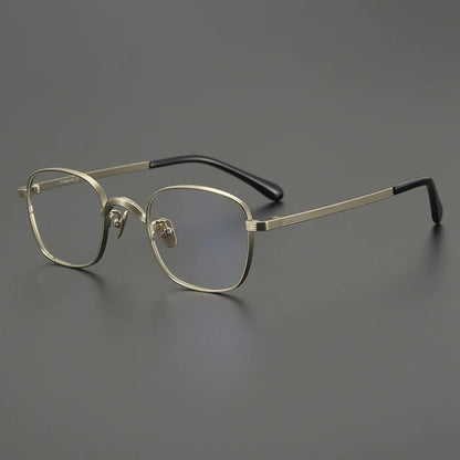 Titanium Square Prescription Eyeglasses