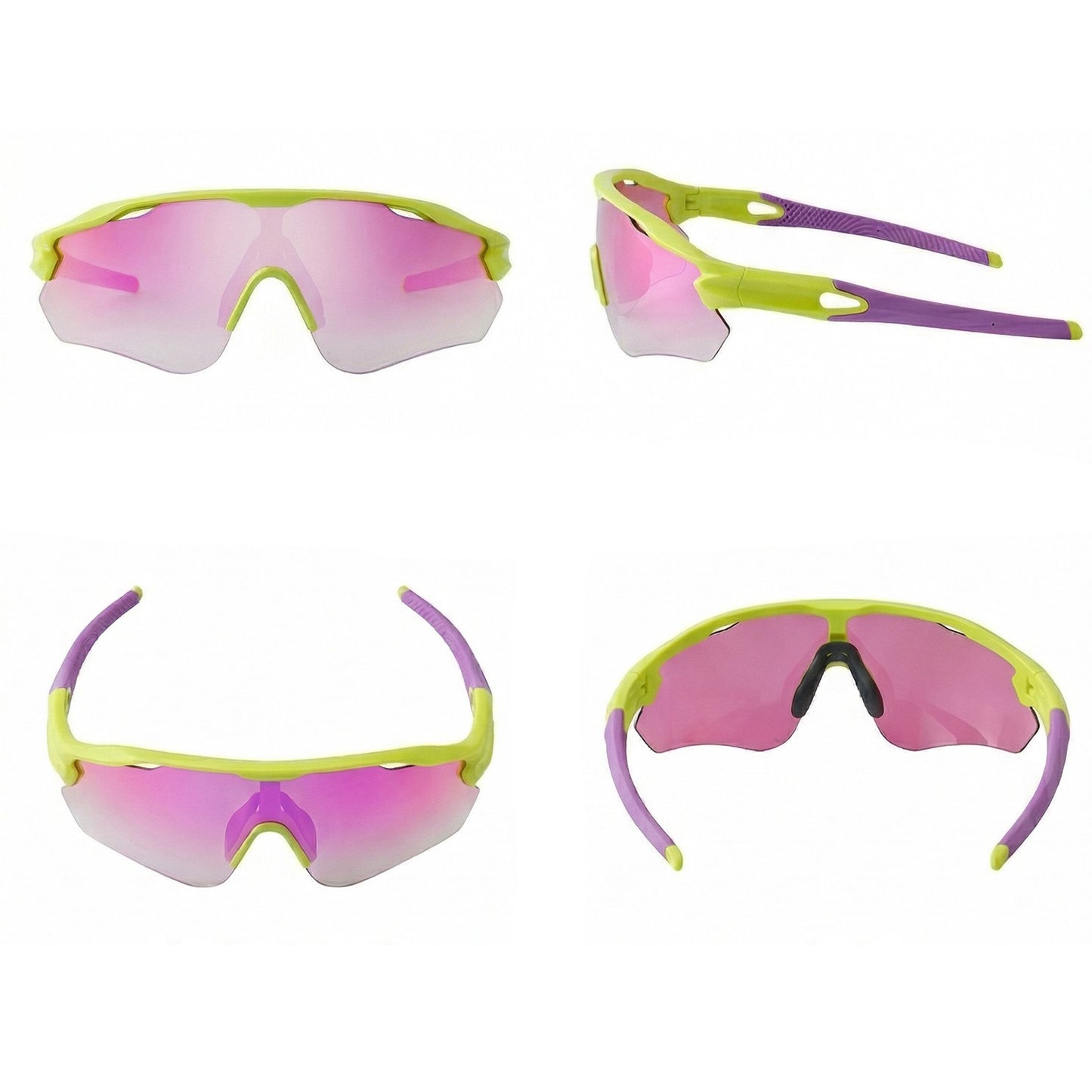 TR90 Half-Rim Windproof Sports Sunglasses for Cycling, Hiking and Outdoor Use