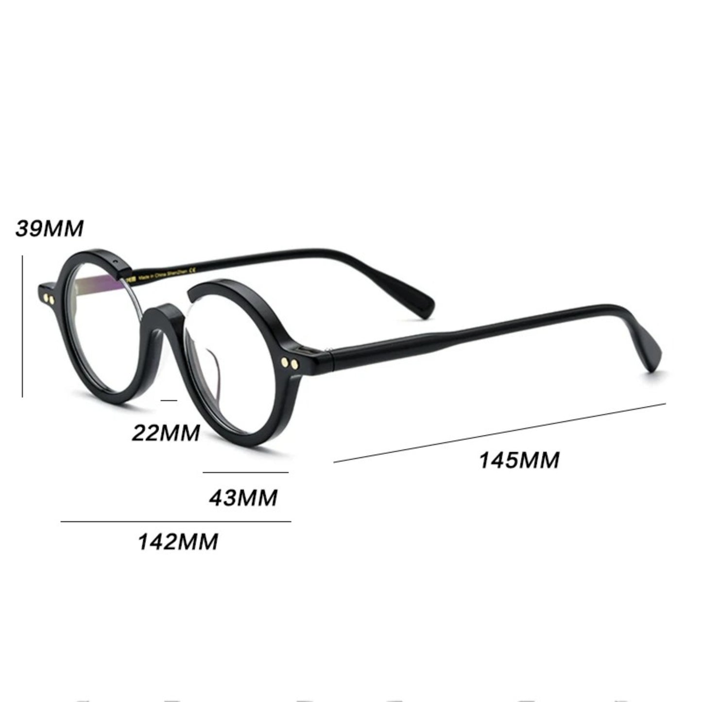 Acetate Round Prescription Eyeglasses