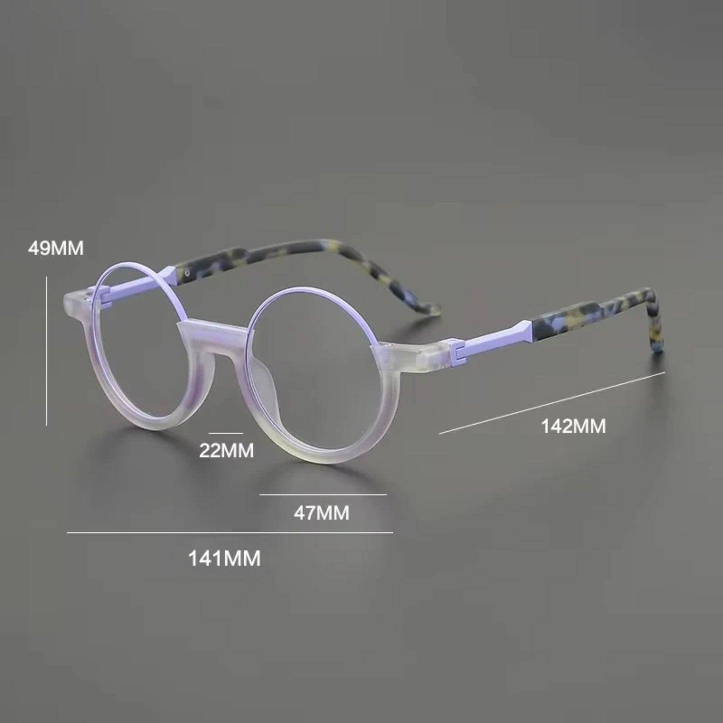 Acetate Green Round Eyeglasses