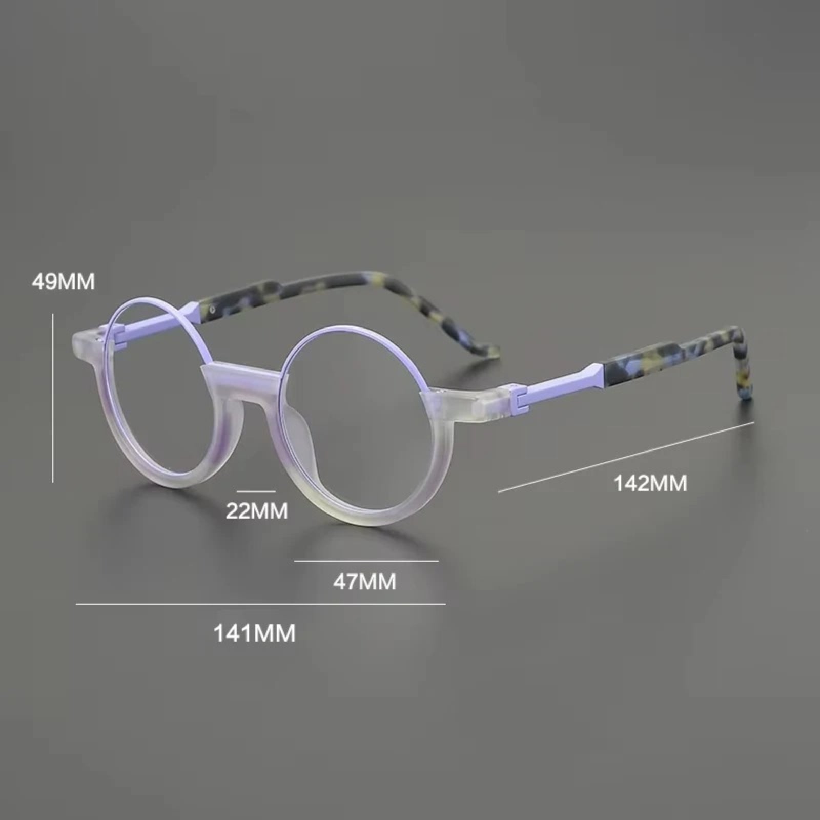 Acetate Green Round Prescription Eyeglasses | Bold Optical Frame for Rx Lenses – CINILY UK additional product view