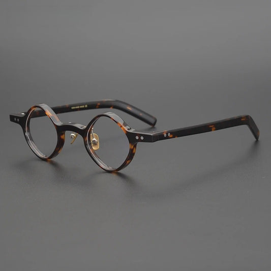 Acetate Patchwork Round Prescription Eyeglasses | Retro Designer Optical Frames – CINILY UK